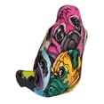 thumbnail image 2 of Yiaed Colorful Pug Print Car Seat Covers,Universal Auto Seats Protector Fits for Car,SUV Sedan,Truck,Automotive Seat Covers & Accessories, 2 of 5