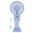 thumbnail image 2 of Virelaxpo Handheld Misting Fan Portable Spray Cooling Fan Rechargeable Personal Water Mist Fan for Outdoor Travel Office Commute, 2 of 7