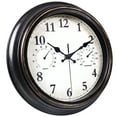 JoFomp Outdoor Clocks for Patio, Large 12 inch Outside Wall Clock