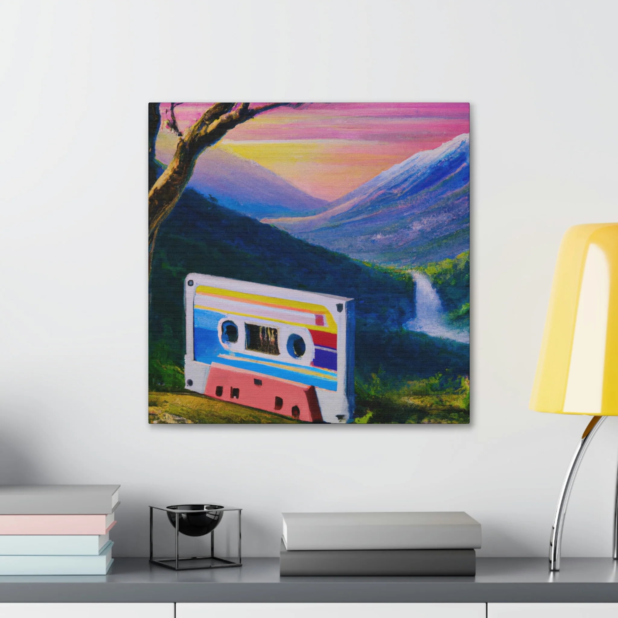 Cassette Tape in Color - Canvas