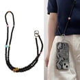 thumbnail image 2 of Trend Beaded Phone Lanyard Nylon String Crossbody Strap Fashionable General Phone Case Lanyard Long for Casual Use Smiley face color, 2 of 4