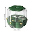 thumbnail image 3 of Rotating Rice and Grain Dispenser | 6-Compartment Cereal Storage Container | 12.5kg Large Capacity Dry Food Organizer | Space-Saving Kitchen Pantry Solution, 3 of 7