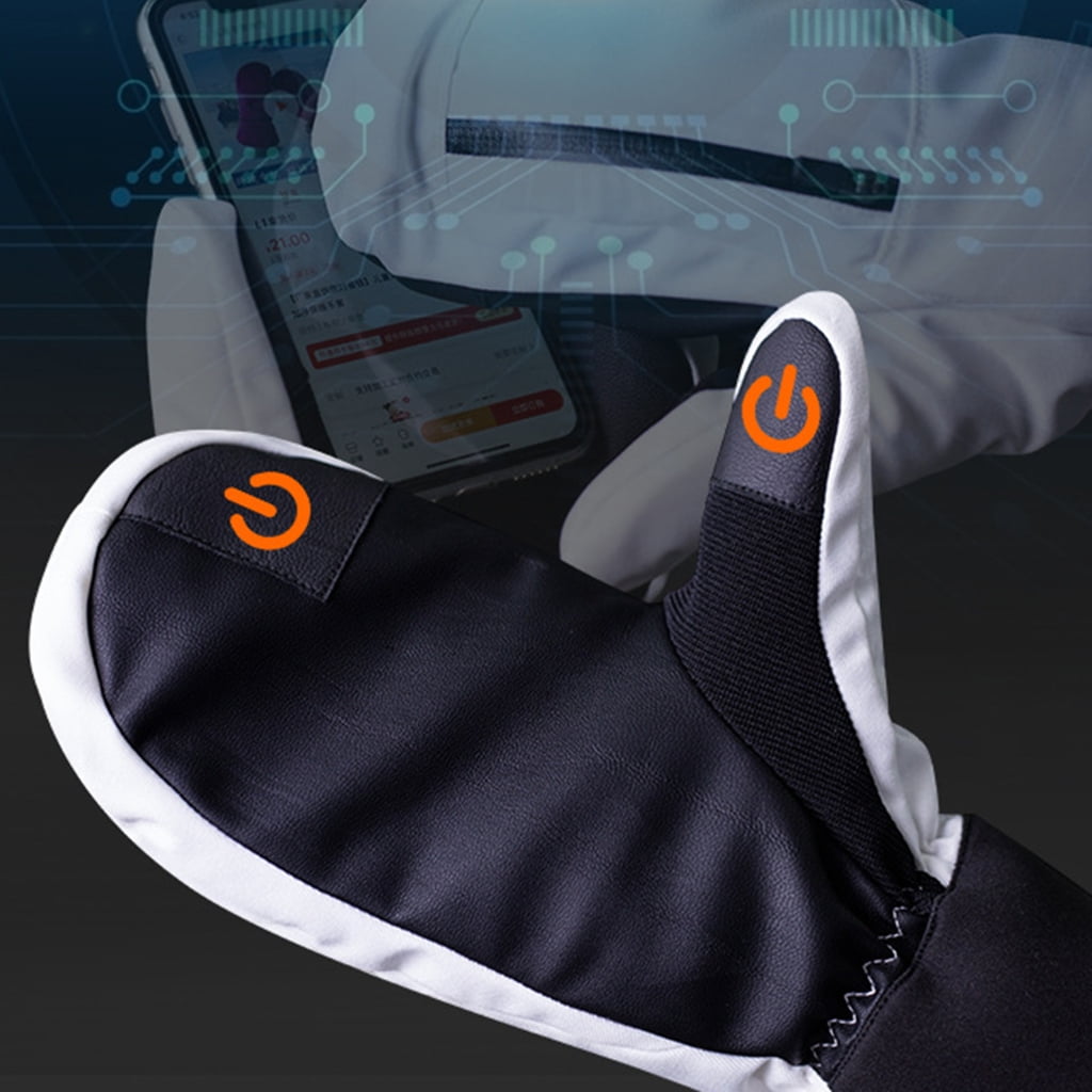 Touchscreens Gloves Winter Ski Gloves Waterproof Snowboarding Ski Gloves Thermal Thick Gloves with Pocket for Men Women