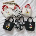 thumbnail image 2 of Disney-Mini mochila de Mickey y Minnie Mouse para niñas, bolso de hombro Diagonal, Bolso pequeño de lona coreano portátil, monedero para niñas21122x17x7cm Fivean unisex, 2 of 2