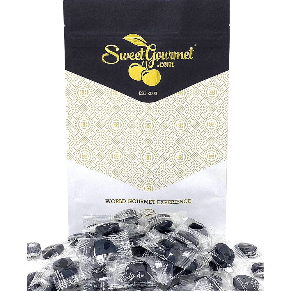 SweetGourmet Eda's Black Licorice Flavored Hard Candy Sugar Free Bulk