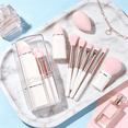 thumbnail image 3 of RAGUPEL 2026 New Makeup Brush Cosmetic Brushes Kit, 8Pcs/Set Travel Makeup Brushes Set Retractable Portable Soft Synthetic Bristles Makeup Brush Set for On-The-Go Beauty, 3 of 7