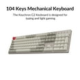 thumbnail image 2 of Keychron C2 Clavier Mécanique Filaire Compatible avec Mac, Interrupteur Rouge Keychron, 104 Touches Touches ABS Rétro Touches de Couleur Clavier de Jeu pour Windows, USB, 2 of 8