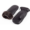 thumbnail image 2 of Unisex Premium Shearling Sheepskin Fur Lined Leather Mittens, 2 of 7