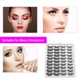 thumbnail image 4 of 20 pares de pestañas postizas 3D 2 estilos Pestañas postizas mixtas para maquillaje de ojos Pesta CACAGOO Pestañas postizas, 4 of 5
