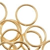 22k gold plated closed jump rings 8mm 20 gauge (20)