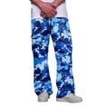 thumbnail image 2 of GrmtClth Mens Camo Cargo Pants Breathable Straight Leg Relaxed Fit Tactical Work Camouflage Military Outdoor Hiking Royal Blue S, 2 of 8