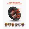 thumbnail image 4 of KFFKFF 6-Inch Wall Vent Cover, Round Louvered AC Vent with Protective Screen, Durable Stainless Steel for Home, Bathroom, Garage, Kitchen, Basement (2-Pack, Black), 4 of 9