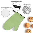 thumbnail image 3 of Pofeuu Green Gingham Print Oven Mitts and Pot Holders 4 pcs Set,High Heat Resistant 500 Degree Extra Thicken Long Kitchen Cotton Oven Glove for Cooking, 3 of 6