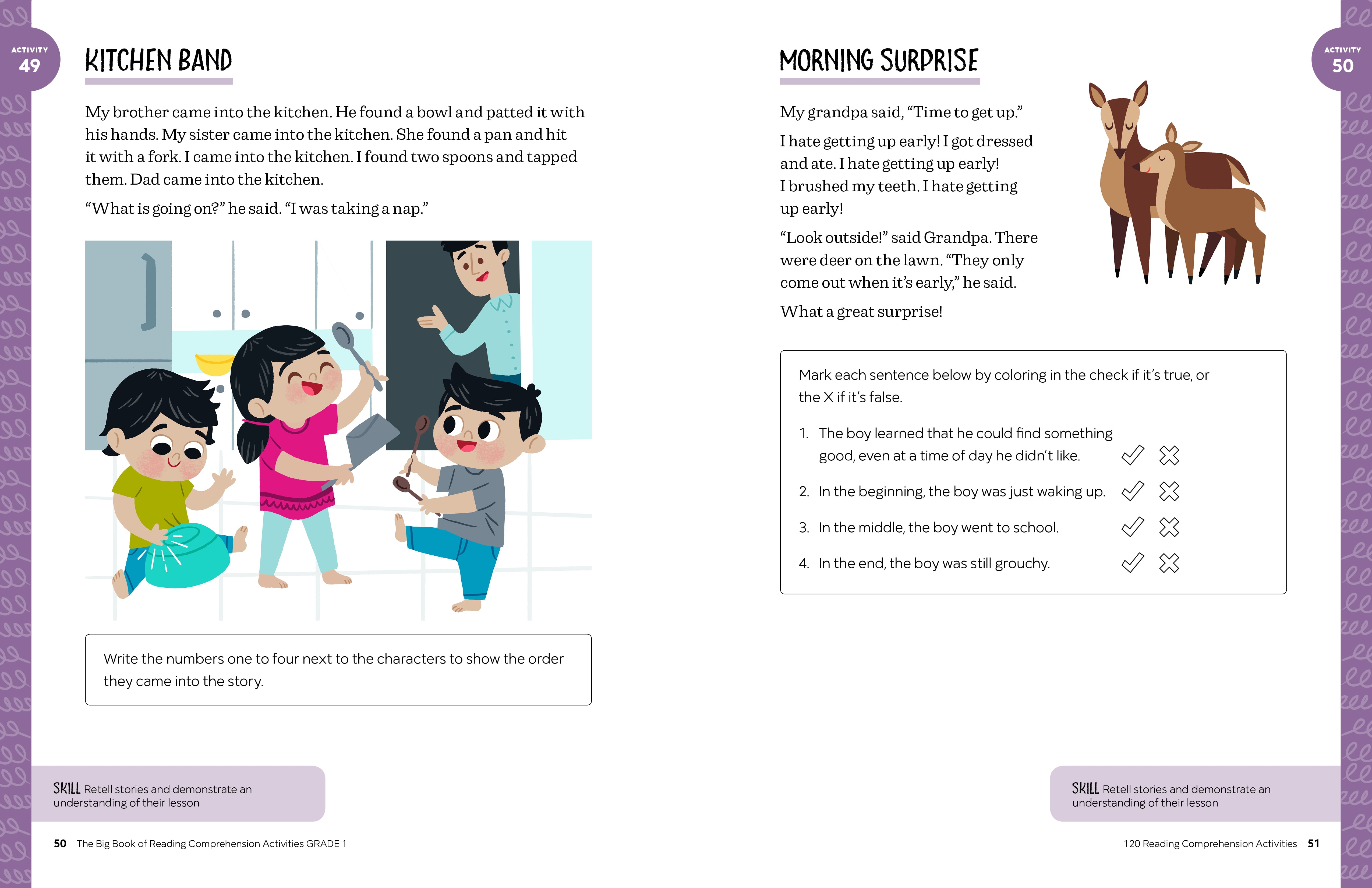 The Big Book of Reading Comprehension Activities, Grade 1 (Spiral Bound)