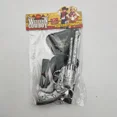 thumbnail image 4 of Amazon Cap Denim Gun Juego de tres piezas Pistola de juguete de mezclilla occidental Pistola de mano con rueda izquierda con cubierta de cuero Suministros de arte de China, 4 of 5