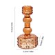 thumbnail image 3 of Candelabro de cristal de cristal de cristal Soporte alto para velas • Elegante centro de mesa transparente • Acento moderno de decoración para la mesa del comedor del salón, 3 of 6