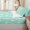 Turquoise White, variant on Erosebridal Fresh Sky Pastel Dot Zipper Twin Comforter Sets with Fitted Sheet and 2 Pillowcases,Clean White Large Polka Tile Zipper Bedding Set,Pale Cyan White,4-Piece,Reversible