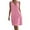 Pink, variant on Summer Dresses for Women 2025, Women's Fashion Crewneck Loose Half Sleeve Solid Knee-length Dress(Army Green,S)