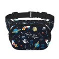 thumbnail image 1 of Fotbe Space Cangurera Cuadrada con Estampado de Doble Capa, Bolsa de Cintura Ajustable Mini para Hombres y Mujeres, 1 of 9