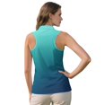 thumbnail image 2 of KEIAHUAN Blue Women's Golf Sleeveless Shirt Comfortable Stretchy Athletic Tank Tops Smooth Casual Tennis Sport Tops Racerback Athletic Wear with 2 Side Pockets, 2 of 7