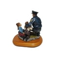thumbnail image 2 of Policeman with Child Statue A Salute to America's Professional Police Ceramic Figure, 2 of 2