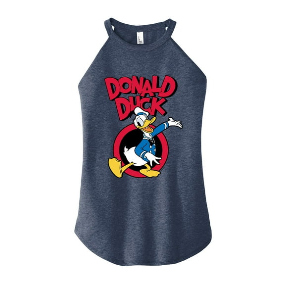 Mickey & Friends - Donald Duck - Juniors High Neck Tank Top