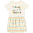 thumbnail image 3 of Inktastic Grammys Girl Bright Flowers Girls Toddler Dress, 3 of 5