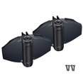 thumbnail image 1 of D&D Technologies TCHD2L2S3BTS TruClose Bisagras de puerta resistentes para puertas de madera o vinilo con cierre automático de hasta 154 libras con patas de alineación, color negro, 2 unidades, 1 of 5