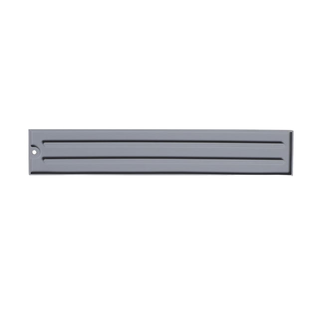 Organizador de tapete de silicona para tapa de encimera, fácil acceso, práctico, antiescaldaduras, ranuras antideslizantes, tapete de drenaje Gris