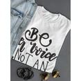 thumbnail image 3 of Be A Voice Not An Echo, Quote T-Shirt Women -Image by Shutterstock, Female Medium, 3 of 4