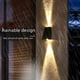 thumbnail image 1 of Lámpara de pared solar LED para exteriores, simple, de doble cabezal, para pared exterior, impermeable, para patio, con foco luminoso de arriba y abajo, 1 of 3