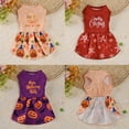 thumbnail image 5 of Catlerio Halloween Holiday Theme Dog Dresses for Halloween Dog Clothes Holiday Festival Dog Dress Puppy Party Costumes Doggie Shirts Outfits, 5 of 5