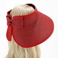 thumbnail image 3 of Jalioing Summer Visors for Women Adjustable Wide Brim Sun Hat Foldable UV Protection Ponytail Beach Visor Hat, 3 of 5