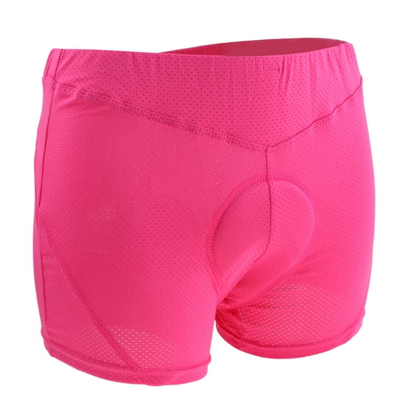 Ropa interior de ciclismo para mujer, con acolchado de gel 3D, pantalones cortos, calzoncillos, mallas, color rosa XXXL