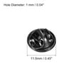 thumbnail image 2 of Uxcell Pin Backs Metal Lapel Pin Backing Enamel Pin Brooch Holder Decorative Accessories Dark Grey 100 Pack, 2 of 6