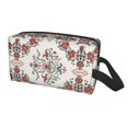 thumbnail image 2 of XMXT Large Capacity Makeup Pouch Bag, Elegant Turkish Flower Pattern Make Up Storage Bag Cosmetic Travel Toiletry Bags for Women Men, One Size, 2 of 9