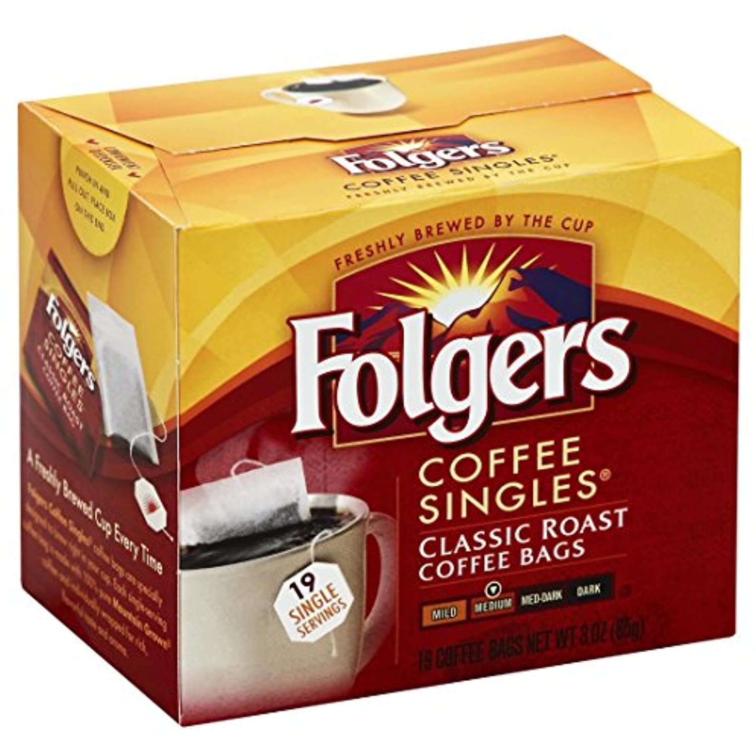 Folgers Classic Roast Coffee Singles 3 Oz