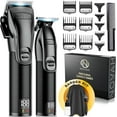 thumbnail image 1 of Novah® Professional Hair Clippers for Men, Professional Barber Clippers and Trimmer Set, Mens Cordless Hair Clipper for Barbers Haircut Kit Fade, 1 of 1