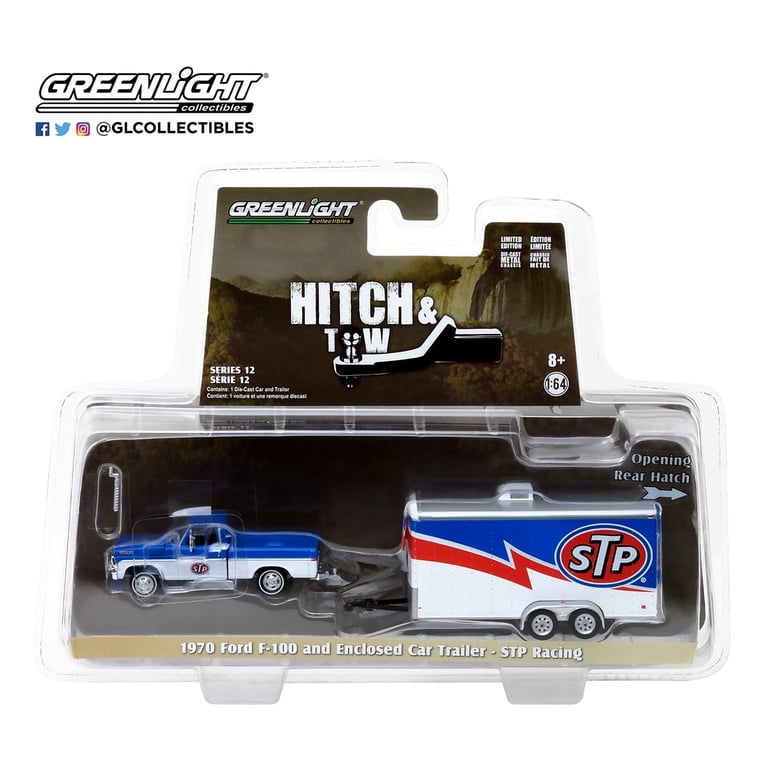 GreenLight 1:64 Hitch & Tow Series 12 1970 Ford F-100 and Enclosed