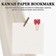 thumbnail image 1 of OUNONA 30Ud Clip De Papel Rojo Con De Lazo Kawaii Para Uso En Oficina Y Artículos Escolares, 1 of 6