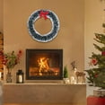 thumbnail image 3 of Baoblaze Artificial Christmas Wreath Christmas Decoration Door Ornaments Wreath for Front White 30cmx30cm, 3 of 5