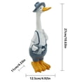thumbnail image 2 of Gumesh Resin Garden Statue, Goose Figurine for Outdoor Courtyard & Yard Decor - Weather-Resistant Home Decoration, 2 of 5
