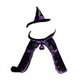 thumbnail image 2 of Halloween Cat Witch with Adjustable Cloak, Black and Purple Wizard Cape with Pumpkin Ornament and Hat for Medium Large Cats, Pet Apparel and Accessories, 2 of 5
