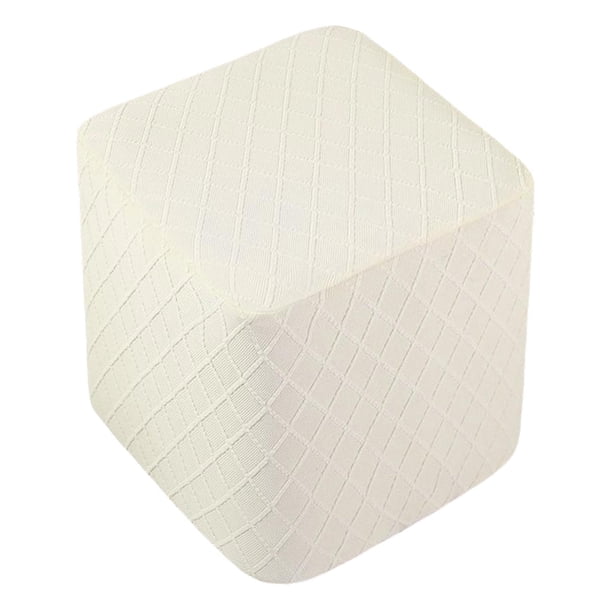 Funda elástica s lavables para reposapiés Taburete blanco Zulema otomano cubre funda