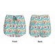 thumbnail image 3 of Balery Cute Corgi Head Pantalones cortos deportivos para mujer con forro y dos bolsillos, elásticos, para entrenamiento, gimnasio, yoga-Small, 3 of 7