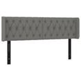 thumbnail image 2 of vidaXL LED Headboard Dark Gray 57.9"x6.3"x30.7"/34.6" Fabric, 2 of 53