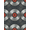 Silver Red Charcoal, Pattern 3, variant on ODIKA Record Album Vinyl Nostalgic Notes Concentric Disc Cd Shaped Stain Resistant Low Profile for Dorm Room, Small Living Apartment
