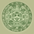 thumbnail image 2 of Stylized Aztec Calendar Wall Mural by Wallmonkeys Peel and Stick Graphic (36 in H x 36 in W) WM346622, 2 of 4