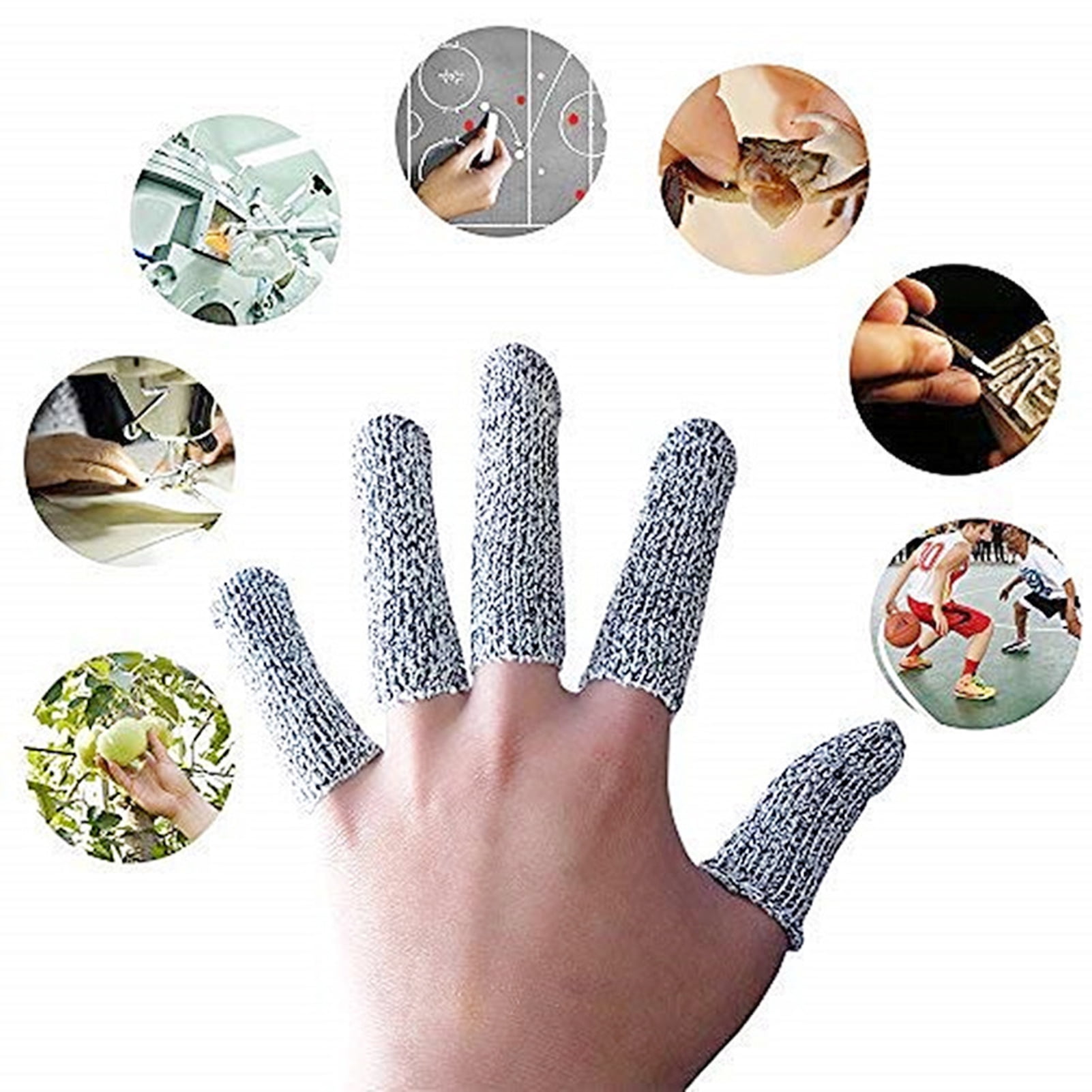 Anti-Cut Finger Cover Finger Protector Sleeve Level 5 High-strength Safety  Anti Cut Fingertip Gloves Kitchen Tools