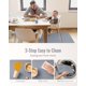 thumbnail image 5 of Mantel Individual Blissful Diary Baby Splash 128x128cm Gris, 5 of 7